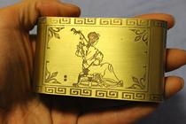 High-grade shredded tobacco box pure copper dry tobacco box handmade tobacco shredded can all-copper portable sliding cover thickened personalized engraving