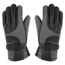 Leather gloves men Korean version of thick warm gloves men riding autumn and winter motorcycle outdoor riding gloves men