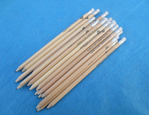 Customized round end wood with eraser pencil hot bump printing HB refill hotel special pencil
