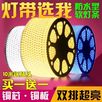  LED light strip 3014 5730 120 light neon strip Waterproof colorful light strip Living room ceiling counter soft light strip