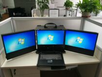 Gisdom CW523G1 three-screen portable workstation is used for field operation on-site collection and geological exploration