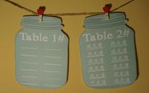 Bottle Mason Bottle Mason Bottle MarsonJar Seats Brand Seat Card Wedding Wedding Guide Card AT12