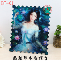 Thermal transfer MDF wood engraving wooden table blank personality DIY wood painting wholesale