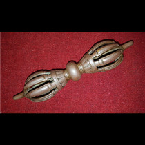 (this first Buddha) The hidden ancient monastery passed down Lima red copper alloy nine shares of Kim Gangpestle Doje