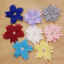 Solid flower petal emulation flower diy hand lace inlaid with lace accessories wedding dress head ornament decorative material white