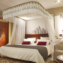 u type rail guide rails mosquito nets 1 5m 1 8m bed three open doors double home thickened encryption new princess wind