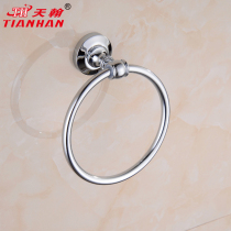 Tianhan bathroom All copper European towel ring Bathroom bathroom towel bar Towel rack Hardware shelf pendant