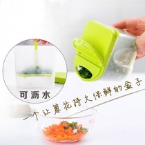 Japan LEC green onion box Coriander ginger fresh small box Refrigerator refrigerator freezer storage box Kitchen storage box