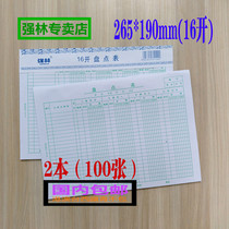 100 Zhang Qiang Lin 324-16 Commodity Inventory of Fine Table Stock Count Sheet Material Inventory of Fine Tables