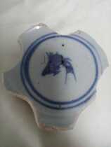 Rare Qing Dynasty fish pattern blue and white ancient porcelain pieces porcelain antique specimens Fidelity bag old porcelain bowl Pot Pot Cup plate jar