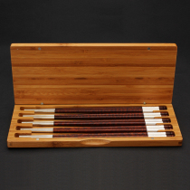 NEWREA new sharp A class serpent wood S999 silver chopsticks 30mm silver pipe upscale silver tableware silver collar health