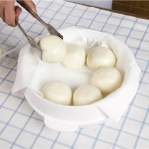  Kitchen utensils Steamed buns steamed cloth cotton non-stick oil steamed dumpling cloth steamed xiaolongbao steamed buns steamed buns pad cloth 3 pieces
