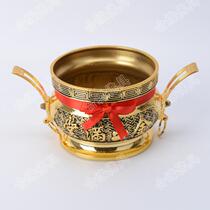 Heyuan Buddha for Buddha incense burner fruit plate wave lamp electric incense single dragon alloy double ears to treasure furnace