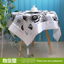 9 9 Foreign Trade Export Single European-style Farmland Garden Splicing Square Table Cloth Table Cloth TV Refrigerator Dust-proof multipurpose cover towels
