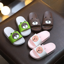  Childrens indoor shoes slippers Girls summer baby home shoes Children cool drag boys non-slip bath support shoes soft sole