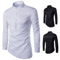 Korean men slim long sleeve dress Shirt Kor 男 男 男 Kor Kor Kor Kor Kor Kor Kor