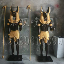 Ancient Egyptians Ramses statue Cleopatra European pharaoh sculpture Western Egyptians floor werewolf ornaments
