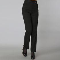  Hotel waiter overalls pants Restaurant waiter work pants black straight western pants Male black pants thin