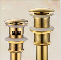 European-style all-copper washbasin Washbasin drainer Washbasin accessories Water remover Golden bouncing washbasin hose