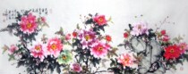 (Painting art calligraphy painting and calligraphy) C22615 living room Chinese painting freehand flowers and birds rich Peony Picture small six feet