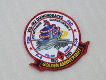 American VFA-102 rattlesnake Diamondback Diamondback Squadrons 50th anniversary badge