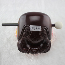 Temple Supplies Dharma Object Dharma Device 4 Inch Wooden Fish Fragrance Camphor Wood Buddha Response Dharma Device Special Price Knot Buddha with Mahogany Color