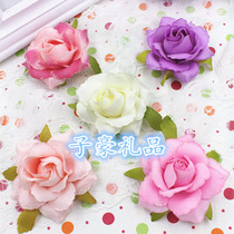 Pastoral countryside simulation rose DIY corsage hairclip decorative flower fake flower silk flower