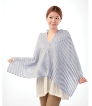 Japan Imports Summer Pure Cotton Anti-Ultraviolet UV Sunscreen Suction Perspiration Breathable Sun-Shading Multifunction Scarring Shawl