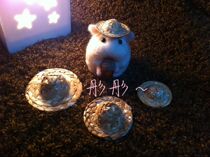 (Tong Tong) diy handmade hamster hand-made small straw hat with props 3 models available