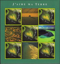 France 2002 Mangrove Valentines Day Heart Stamp Small Sheet New Foreign Stamps Collection T98
