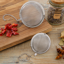 Tea ball 304 stainless steel seasoning ball bag seasoning marinade stew meat Spice Cooking household box Big material filter