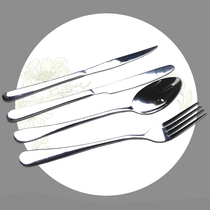 Babi Guest Stainless Steel 430 Food Grade Western Dining Steak Knife Fork Spoon 4 Pieces Suit