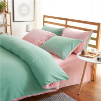 Solid color duvet cover Single ins Nordic girl sheets three-piece set Student dormitory single quilt cover pillowcase 2 two-piece set