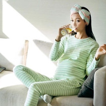  Special autumn and winter holiday two-piece cotton home suit Pregnant woman nursing month suit set