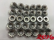 Authentic 304 stainless steel U.S. K-cap nut K-nut flower tooth K-cap with tooth pad nut 10#-24