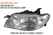 Suitable for assorted quality Hainan Mazda 323 headlamps Haifu Star Fumei Come 1-generation headlamps Half-assembly