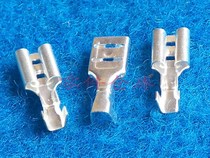 Terminal plug-in copper cold-pressed terminal Wire connector spring 4 8mm spring 100 only price