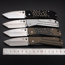 Three-edged wood 7071 outdoor survival folding knife pocket knife folding knife Camping self-defense portable knife field saber