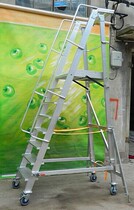 Customized aluminum alloy ladder with handrail ladder platform ladder herringbone ladder 2 meters 3 meters