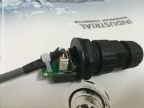 Supply wired plug socket RJ45 network connector can be fixed on the panel IP67 waterproof