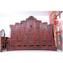 Redwood furniture classical screen Laos big red sour branch screen Chinese antique mahogany screen furniture