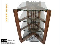 Reputable Solid Wood Sound Rack Glass Single Four Floors BL-4D Sound Box Cabinet Power Amplifier Rack shipping cost to pay