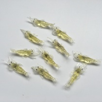 10 packs of small shrimp grass shrimp simulation shrimp 4cm Luya special soft fake shrimp bionic fish bait