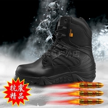 Tactical boots male special forces leather high-top black winter warm combat boots tactical boots land boots hiking boots