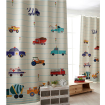 Minimalist Han Style High-end Korea Import Cartoon Car Finished Shade Art ART PARTITION DOOR CURTAIN PERSONALITY CHILDREN CURTAINS