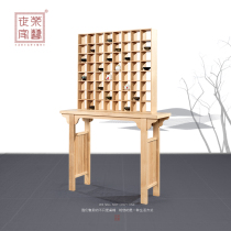 Tea art family Bogu frame Solid wood Chinese modern simple entrance partition Antique shelf Tea rack Duobao Pavilion