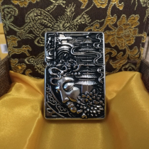 ZORRO kerosene lighter ZORRO windproof heavy armor 3D embossed pagoda 3-color cotton machine mens gift collection