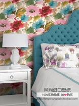 American original imported Living With Art artist wq paper wallpaper abstract big flower