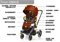 Cybex accessories Priam Mios Melio front armrests Wheels Lift Basket Changer Rain Hood Buckle Canopy Buckle