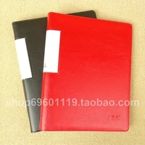 Leather manager folder information Book Office document book 10 pages cute Korean fashion A4 finishing folder promotion folder